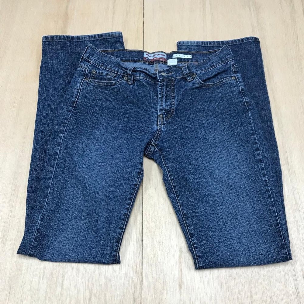 old navy bootcut jeans blue size 4 long